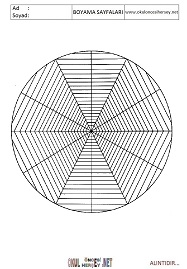 Mandala boyama sayfaları